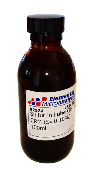 Sulfur in Lube Oil (S=0.10%) 100ml  See Cert 934816